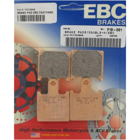 Τακάκια μοτοσυκλέτας EBC SINTERED HH FA417/4HH Τακάκια μοτοσυκλέτας EBC SINTERED HH FA417/4HH