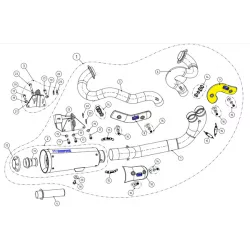 Προστατευτικό θερμοκρασίας εξάτμισης AKRAPOVIC P-HSHDRODCA2 CF