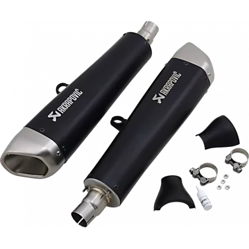 Τελικό εξάτμισης μοτοσυκλέτας AKRAPOVIC TI BK SPD TWIN Τελικό εξάτμισης μοτοσυκλέτας AKRAPOVIC TI BK SPD TWIN