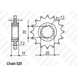 Κιτ αλυσίδα και γρανάζια REGINA για KAWASAKI ZX600R 95-97 Κιτ αλυσίδα και γρανάζια REGINA για KAWASAKI ZX600R 95-97