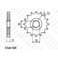 Κιτ αλυσίδα και γρανάζια REGINA για YAMAHA TDM900 02-10