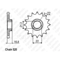 Κιτ αλυσίδα και γρανάζια REGINA για YAMAHA XJ600S DIVERSION 91-02 Κιτ αλυσίδα και γρανάζια REGINA για YAMAHA XJ600S DIVERSION 91-02