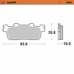 Τακάκια φρένων MOTO-MASTER BRAKE PAD SINTER SCOOTER YAMAHA YP 400 R ABS Τακάκια φρένων MOTO-MASTER BRAKE PAD SINTER SCOOTER YAMAHA YP 400 R ABS