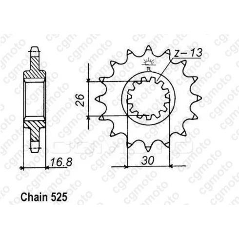 Κιτ αλυσίδα και γρανάζια REGINA για HONDA CBR600RR 07-10 Κιτ αλυσίδα και γρανάζια REGINA για HONDA CBR600RR 07-10
