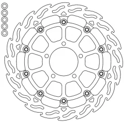 Δισκόπλακα MOTO-MASTER BRAKE ROTOR FLOAT FLAME KAWASAKI ZX-10 R 1000 ABS 20-23