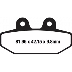 Τακάκια μοτοσυκλέτας EBC SINTERED HH FA710HH