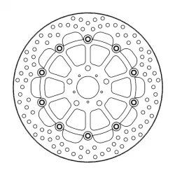 Δισκόπλακα MOTO-MASTER BRAKE DISC HALO FLOAT HONDA CB 500 X ABS 19-21