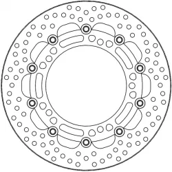 Δισκόπλακα MOTO-MASTER BRAKE ROTOR FLOAT ROUND KAWASAKI Z 400 ABS Δισκόπλακα MOTO-MASTER BRAKE ROTOR FLOAT ROUND KAWASAKI Z 400 ABS