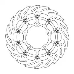 Πίσω δισκόπλακα μοτοσυκλέτας MOTO-MASTER BRAKE DISC FLOAT TRIUMPH TIGER 1050 ABS 20