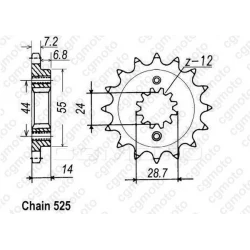 Κιτ αλυσίδα και γρανάζια REGINA για HONDA XRV750 AFR 94-03 Κιτ αλυσίδα και γρανάζια REGINA για HONDA XRV750 AFR 94-03